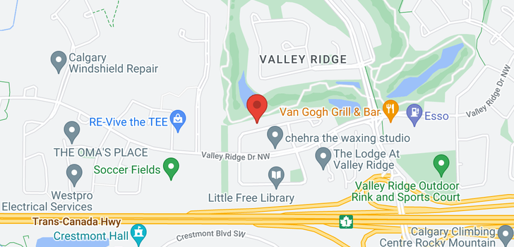 map of 62 Valley Ponds Way NW